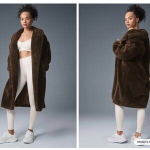 Alo Oversized Sherpa Trench, Espresso